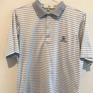 East Lake Golf Course logo Fairway & Greene blue white polo medium